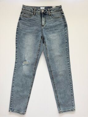 Time and Tru Light Blue High-Rise Tapered Jeans